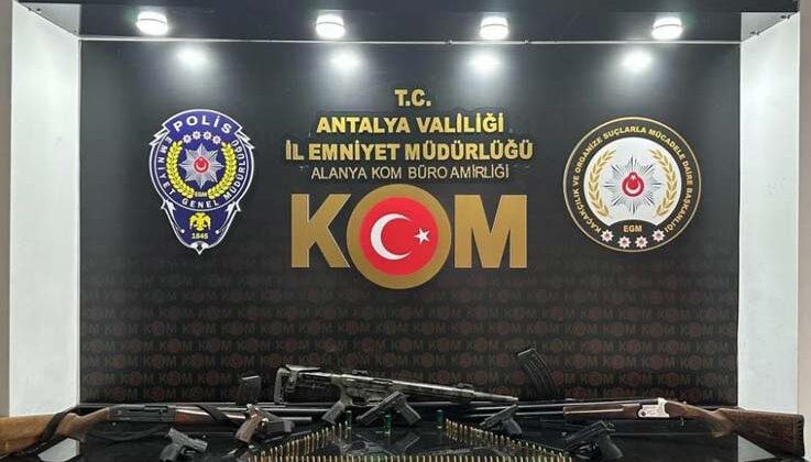 Antalya’da silah kaçakçılığı operasyonu