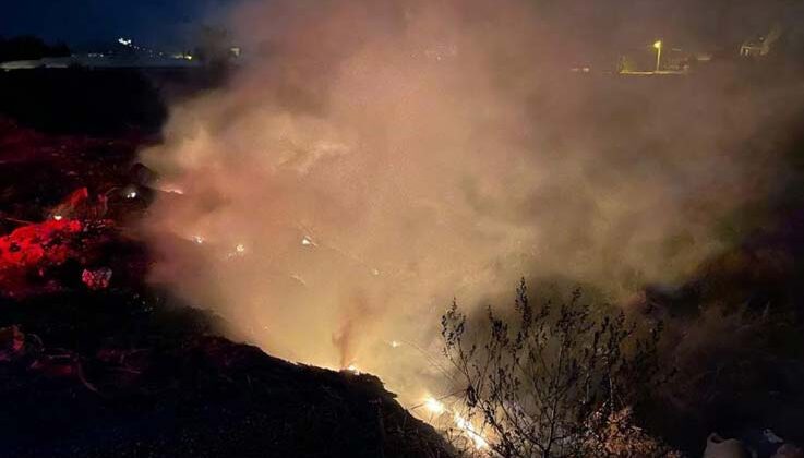 Otluk alandaki yangın büyümeden söndürüldü