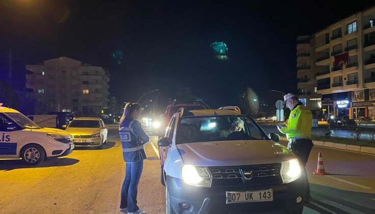 72 araca toplam 39 bin TL ceza yazıldı