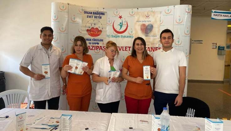Organ bağışı için stant kuruldu