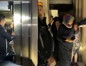 Mahsur kaldıkları asansörde panik yaşadılar, yardımlarına itfaiye ekipleri koştu