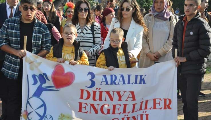 Gazipaşa’da engelli bireyler için yürüdüler
