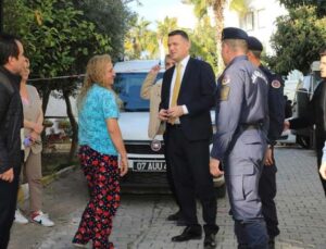 Alanya’da yıkılan binada inceleme