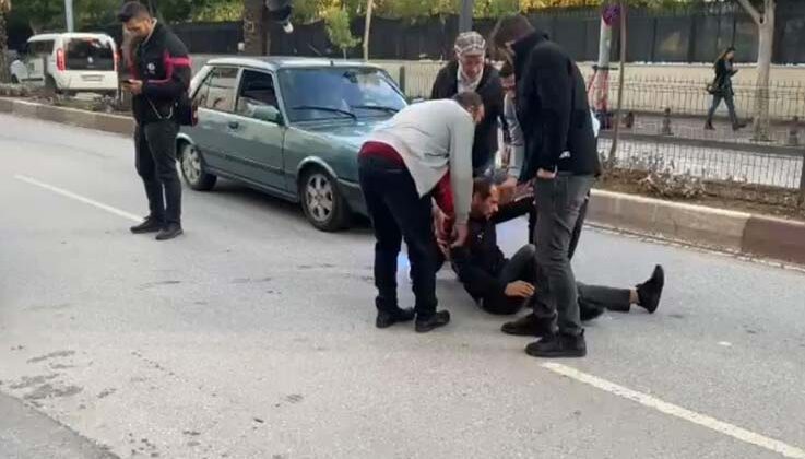 Otomobilin çarptığı bisiklet sürücüsü ölümden döndü