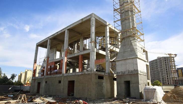 Güneş Mahallesi Cami inşaatı sürüyor