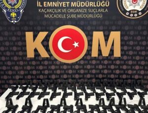 Antalya’da 49 adet ruhsatsız tabanca ele geçirildi