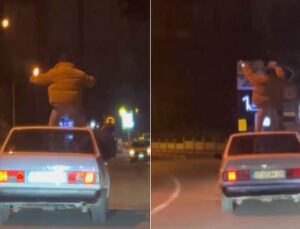 Müziğin ritmine dayanamadılar, seyir halindeki aracı diskoya çevirdiler