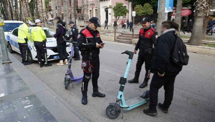 Antalya’da eş zamanlı elektrikli scooter denetimi: 210 sürücüye ceza, 155 scooter trafikten men