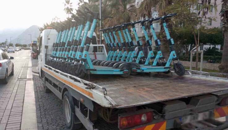 325 scooter trafikten men edilerek trafik idari para cezası uygulandı