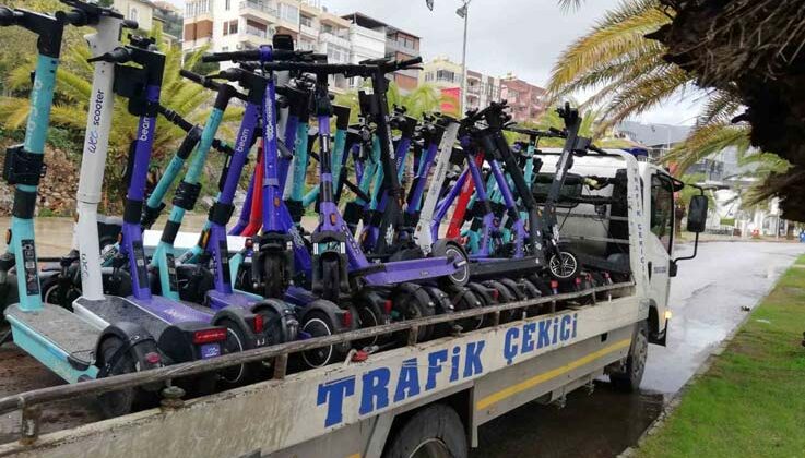 Alanya’da e-scooterlara 84 bin lira ceza uygulandı