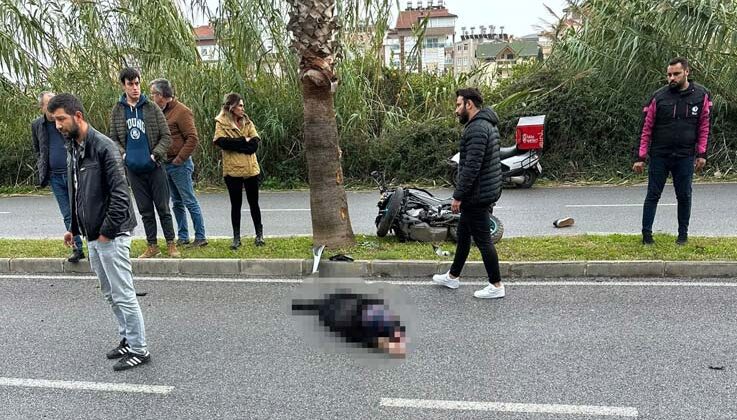 Motosikletiyle palmiye ağacına çarpan 16 yaşındaki Harun’dan 2 gün sonra acı haber