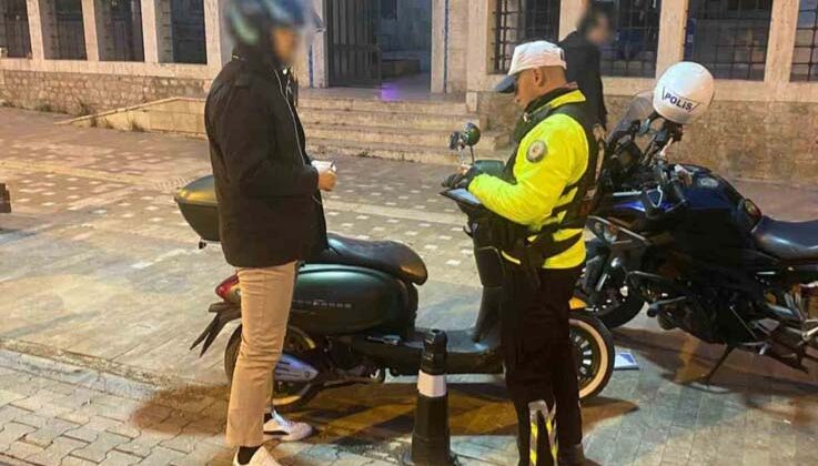 Antalya’da motosiklet ve motorlu bisiklet denetimi