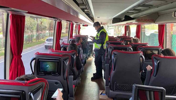 Jandarmadan şehirlerarası otobüslere denetim