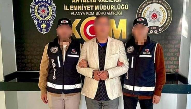 Kırmızı bültenle aranan şahıs Antalya’da yakalandı
