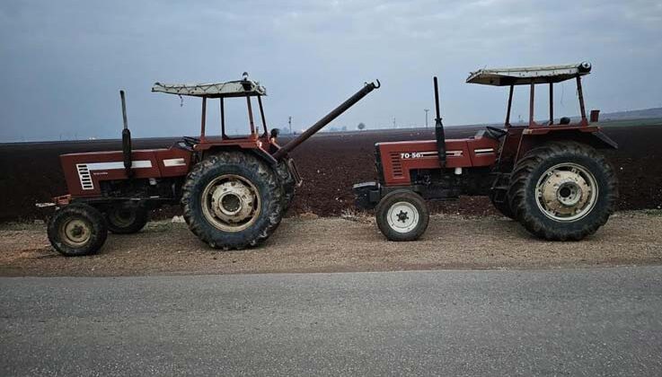 Çalınan iki traktör için 45 kilometrelik mesafede 100’den fazla kamera kaydı incelendi