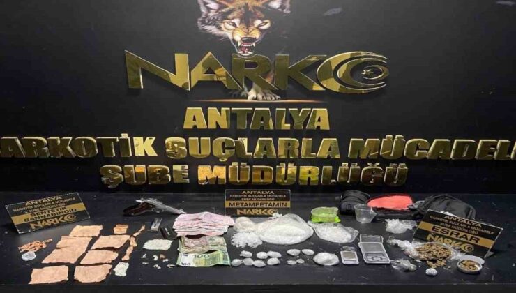 Antalya’da 24 adrese eş zamanlı torbacı operasyonu: 19 tutuklama