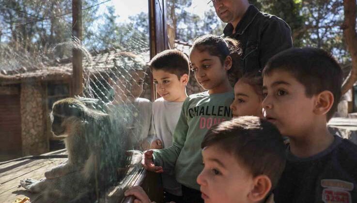 Antalya Doğal Yaşam Parkı çocuk sesleriyle renklendi