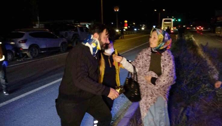 Manavgat’ta 7 araçlı zincirleme kazada 3 yaralı