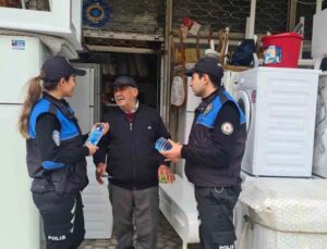 Polisten ikinci el eşya satıcılarına bilgilendirme