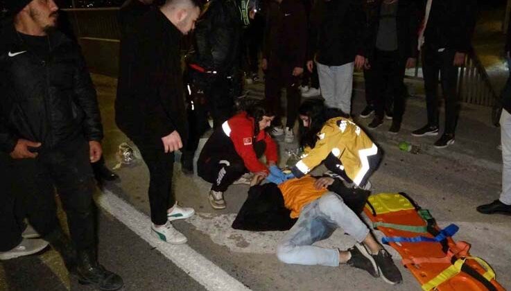 Alkollü sürücü adayının kullandığı motosiklet devrildi, 2 kardeş yaralandı