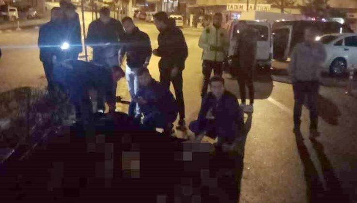 Alkollü motosiklet sürücüsü trafik kazasında ağır yaralandı
