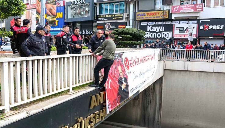 Polisten hayat kurtaran el