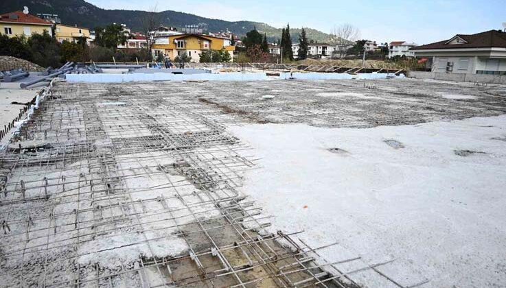 Göynük kapalı pazar yerinde çalışmalar sürüyor