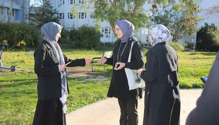 Tıp Fakültesi öğrencileri İsrail’in zulmüne sessiz kalmadı