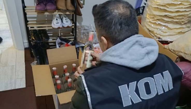 Antalya merkezli 4 ilde eş zamanlı sahte alkol operasyonu: 14 gözaltı