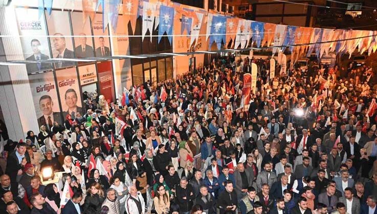 Tütüncü’nün Alanya seçim ofisi ziyareti mitinge dönüştü