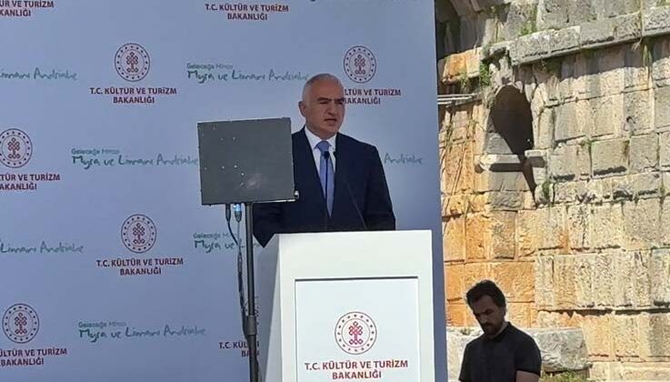Bakan Ersoy: “Myra ve Andriake Kazı ve Restorasyon çalışmalarına toplam 500 milyon TL ödenek ayıracağız”