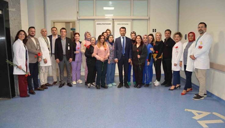 Alanya’da sağlık çalışanı kadınlar 8 Mart’ta unutulmadı