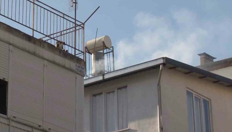Apartmanda baca yangını korkuttu