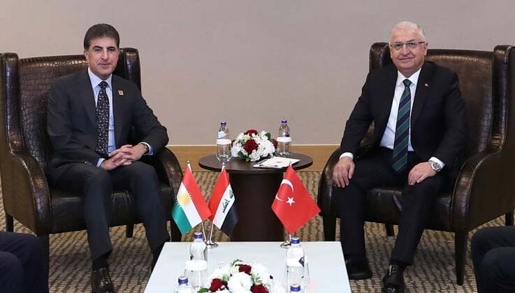 Bakan Güler, IKBY Başkanı Barzani ile bir araya geldi
