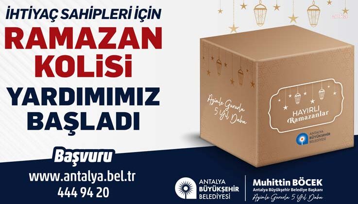 Büyükşehir’den ihtiyaç sahiplerine Ramazan gıda kolisi