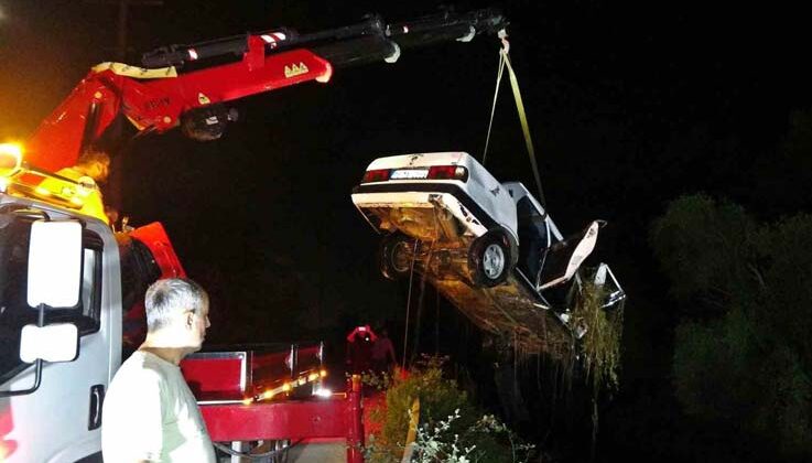 Antalya’da sulama kanalına uçan araçtaki kayıp çocuğun cansız bedenine ulaşıldı