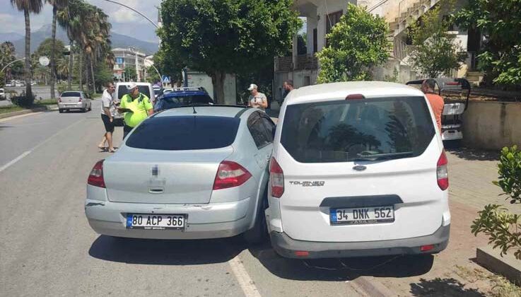Gazipaşa’da zincirleme kaza: 2 yaralı