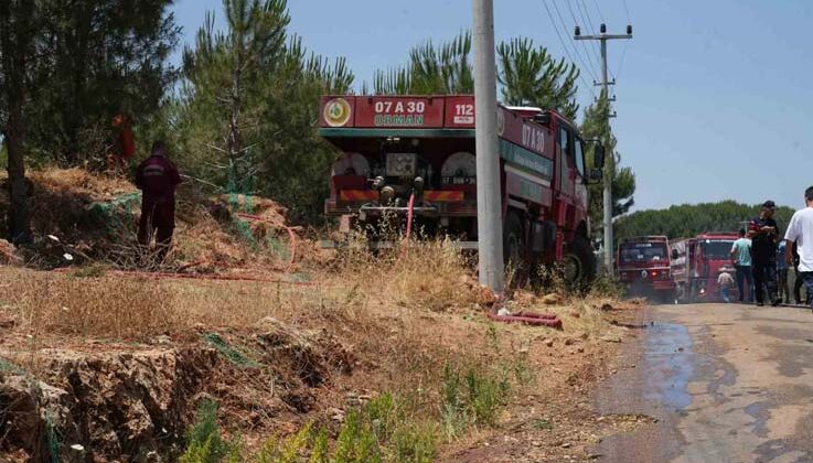Antalya’da çıkan orman yangını ekipler ve vatandaş işbirliğiyle söndürüldü
