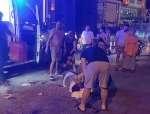 Motosiklet Rus turiste çarptı: 2 yaralı