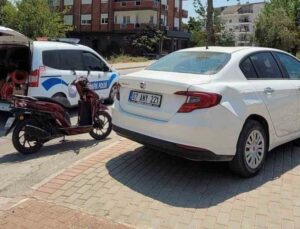 Otomobil ile motosiklet çarpıştı: 1 yaralı
