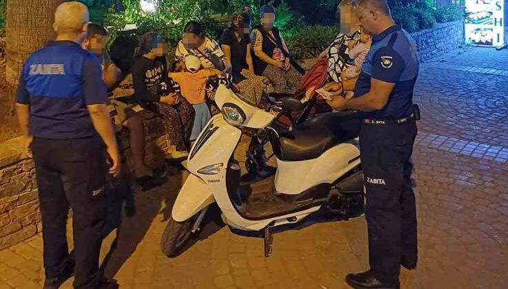 Kemer’de dilencilere işlem yapıldı