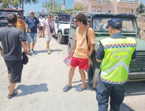 Alanya’da 5 safari aracına cezai işlem uygulandı