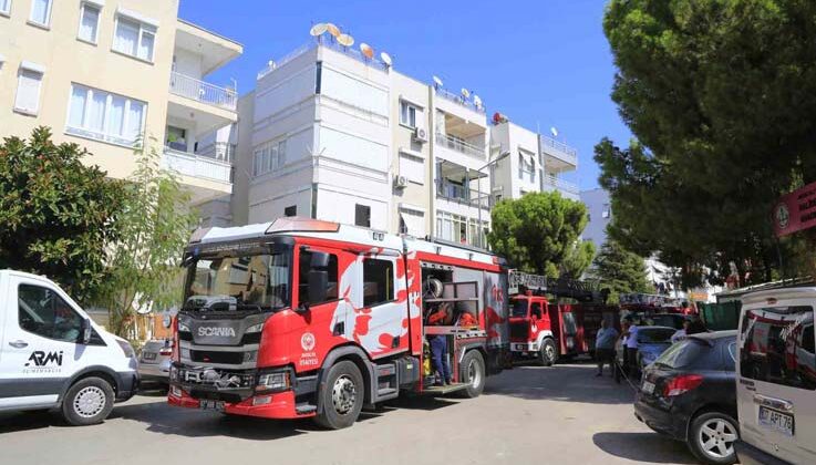Klimadan çıkan yangın panik yaşattı