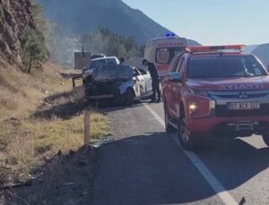 Otomobil takla attı, Rus uyruklu sürücü ağır yaralandı