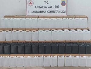 Gazipaşa’da 3 bin litre kaçak etil alkol ele geçirildi