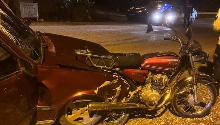 Serik’te otomobil ile motosiklet çarpıştı: 1 ölü 1 yaralı