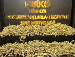 Antalya’da son 1 haftada 26 kilo uyuşturucu madde ele geçirildi