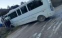 Gazipaşa’da okul servisi buzlu yolda kaydı, korku dolu anlar yaşandı