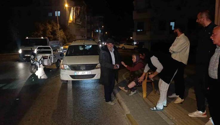 Ehliyetsiz elektrikli bisiklet otomobile çarptı: 1 yaralı