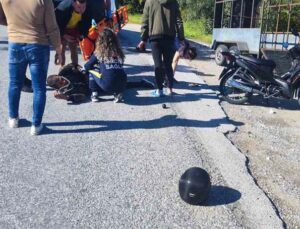 Manavgat’ta motosiklet kazası: 1 yaralı